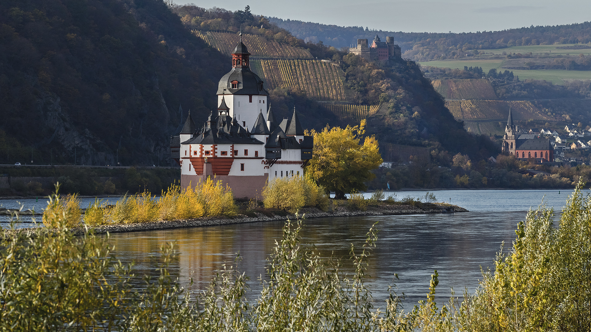 Die Zollstelle Pfalzgrafenstein vor Kaub